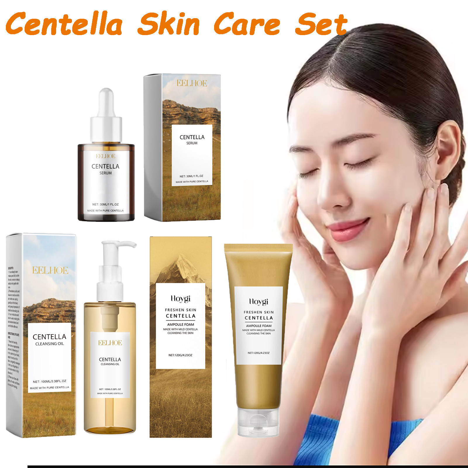 Skincare Glow - Set Perawatan Kulit Centella Serum Centella