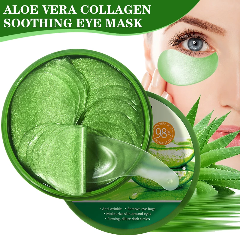 Skincare D'Alba - Masker mata kolagen lidah buaya, 60