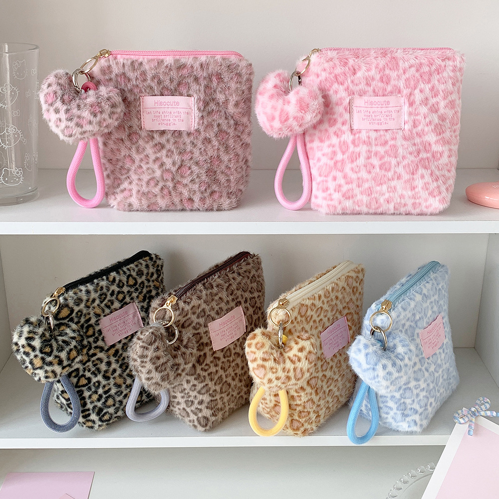 Skincare D'Alba - Tas Makeup Motif Leopard Vintage Baru