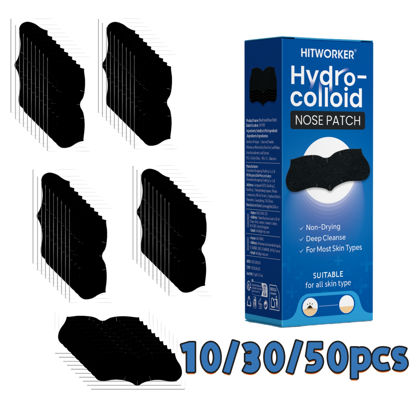 Skincare You - 10/30/50-Piece Pore Cleansing Nose Strips |