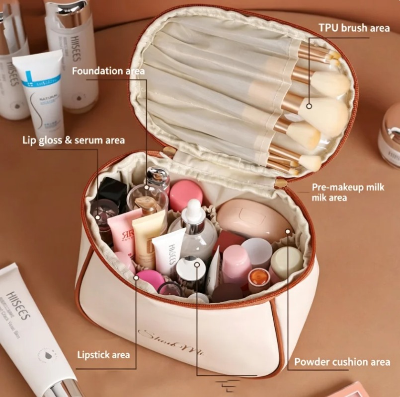 Tas Makeup Kapasitas Besar unt - Skincare D'Alba ulasan dan harga