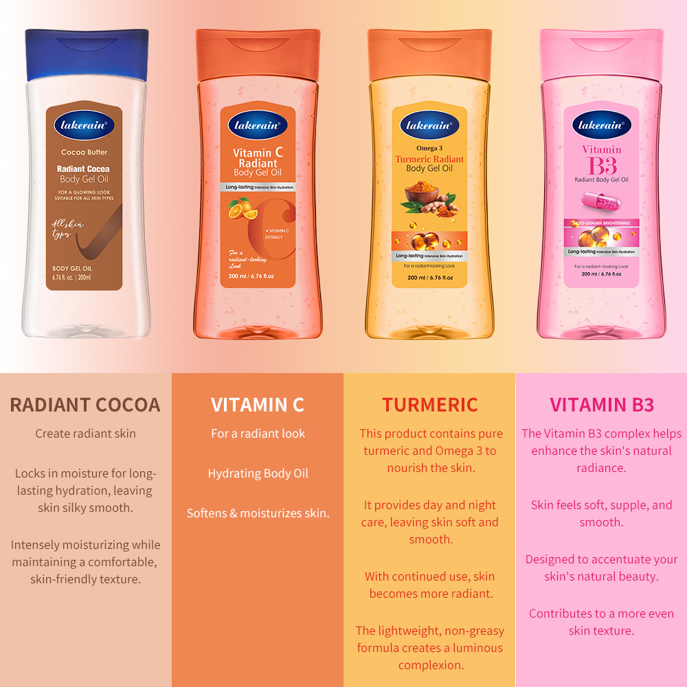 Minyak Gel Tubuh Vitamin C Kun - Skincare Glow ulasan dan harga