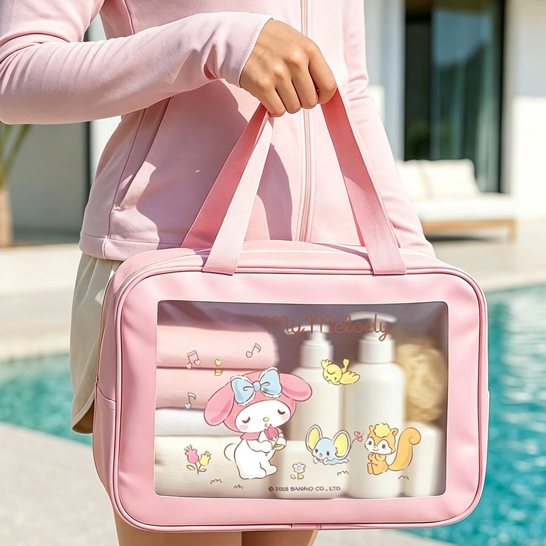 Tas Penyimpanan Tahan Air Kuro - Skincare D'Alba ulasan dan harga